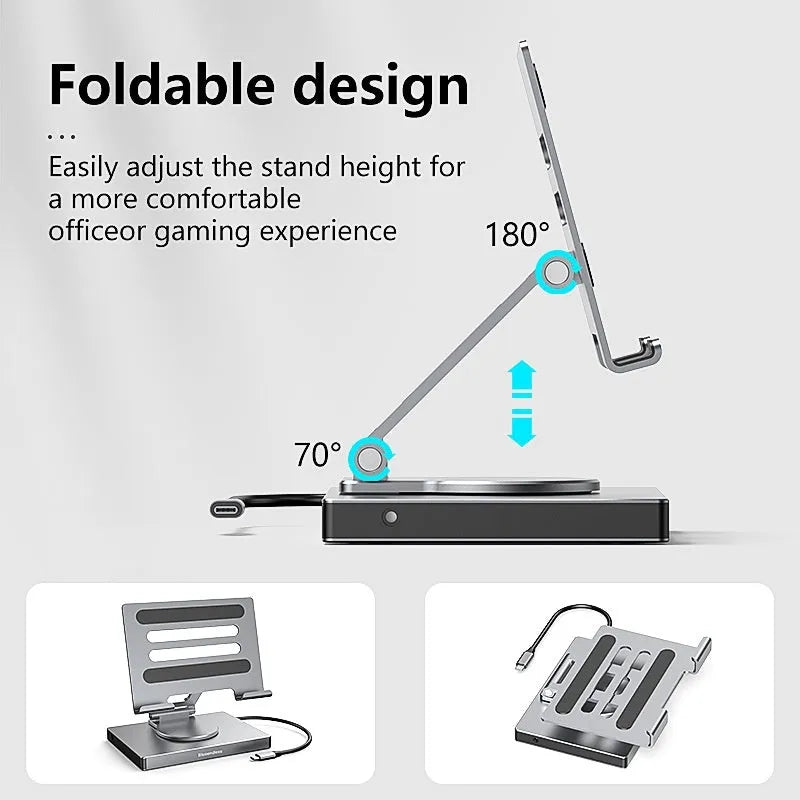 Flat Rotating Bracket Type-c Extension Converter - Bellarte Enchanté Flat Rotating Bracket Type-c Extension Converter